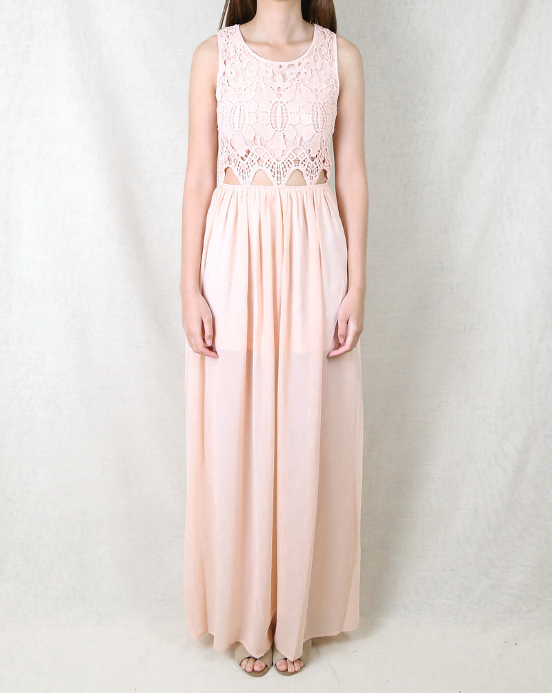 On Vacation Maxi Dress in Peach