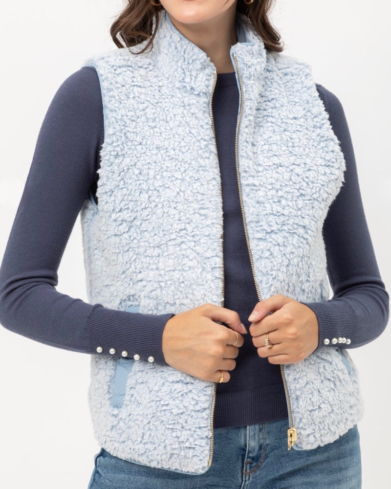 Reversible Quilted Sleeveless Padding Vest in More Colors
