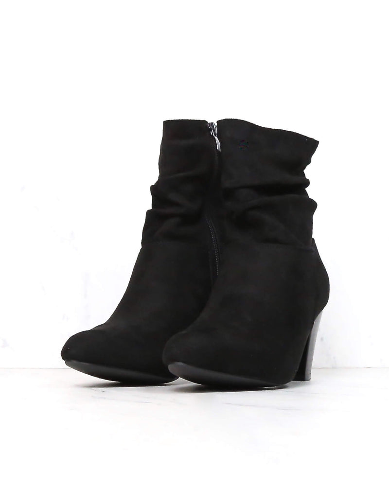 Sassy Scrunched Ankle Boots - More Colors