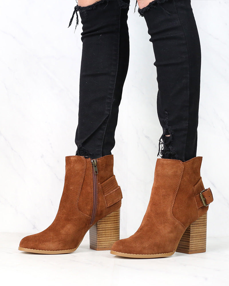 Sbicca - Lorenza - Suede Leather Ankle Booties