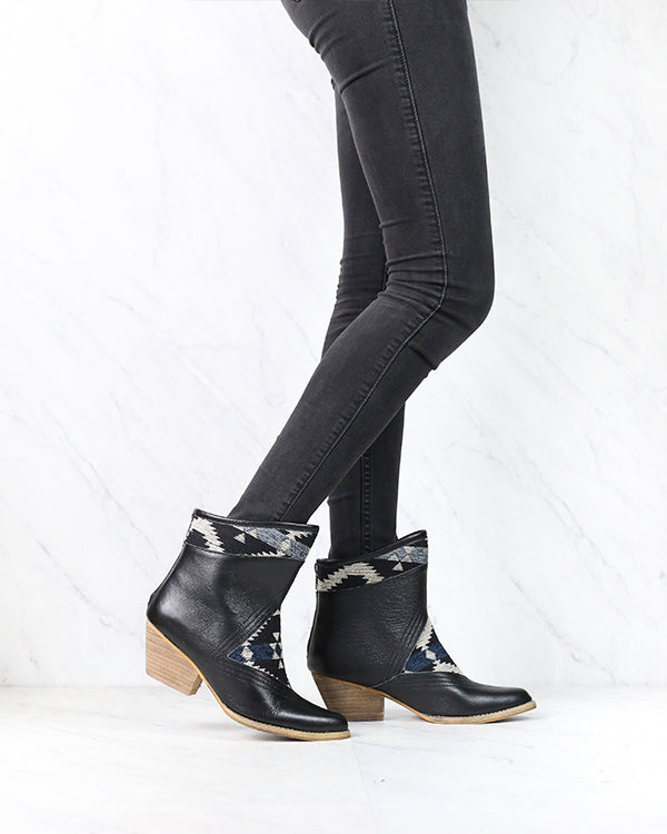 Sbicca - Sookies Black Southwest Ankle Boots in Black
