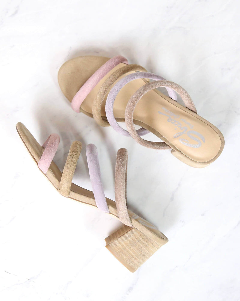 Sbicca - Alysheba Low Heel Strappy Sandal in Pastel Multi