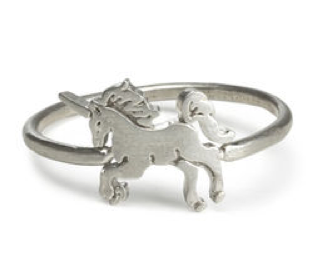 dogeared - life is magical unicorn ring in sterling silver - shophearts - 2