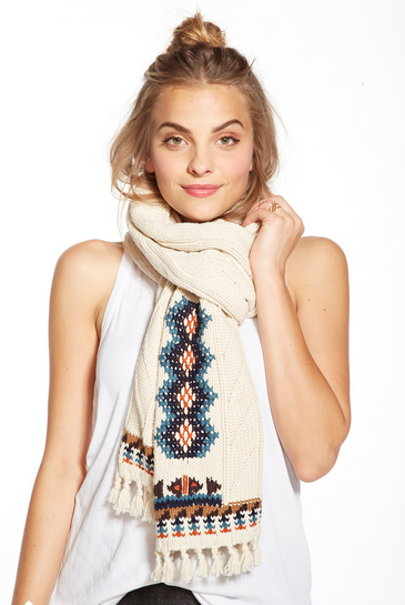 chaser - campfire knit fringed scarf - shophearts - 4