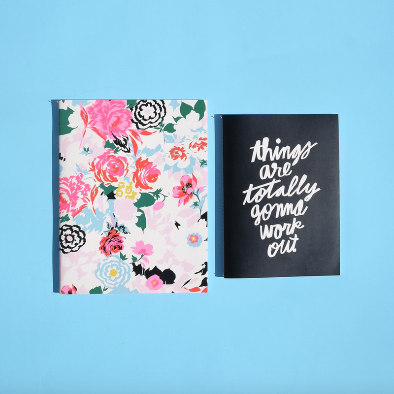 ban.do good ideas notebook set - florabunda + things are totally gonna work out - shophearts - 2