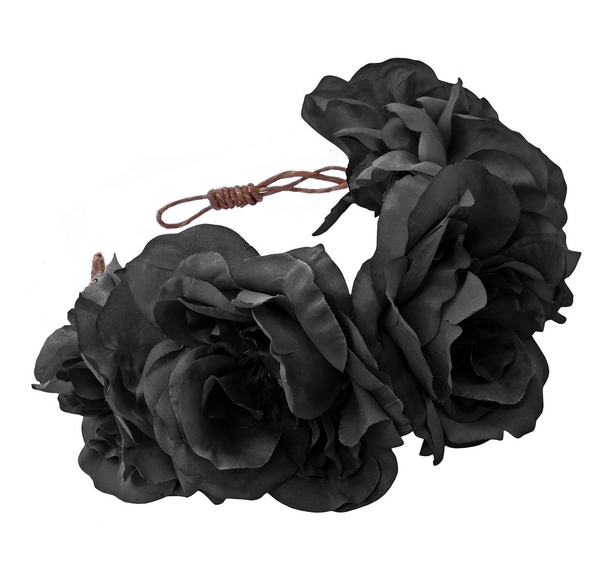 Rock 'N Rose - Ophelia Handmade Flower Crown - black - shophearts - 2