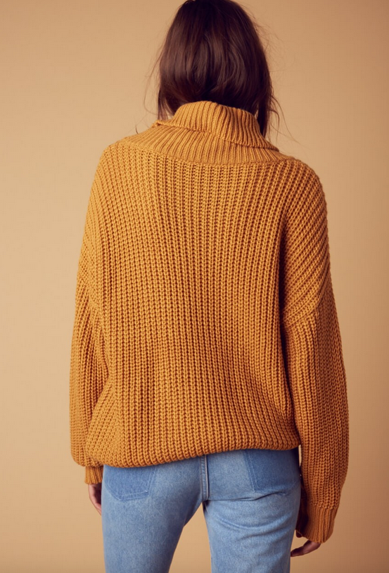 citrus oversize sweater - Mustard - shophearts - 5
