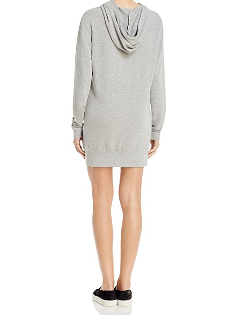 michelle by comune - 'quinlan' heather grey french terry hoodie dress - shophearts - 5
