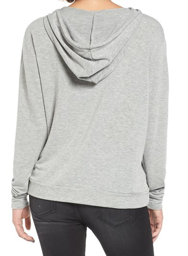 Michelle by Comune - 'cove' french terry hoodie - heather grey - shophearts - 5