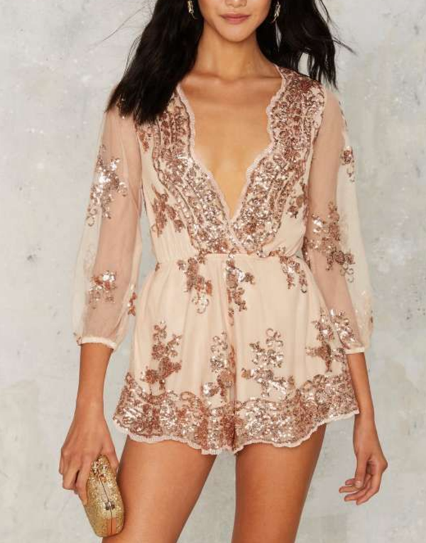 Reverse - Life of the Party Sequin Romper in More Colors