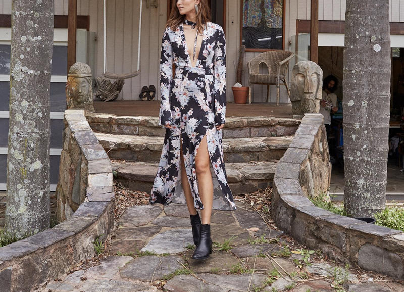 Mystic desire sales floral maxi dress