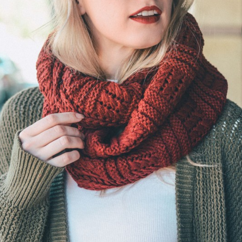 Cozy Knit Infinity Scarf - More Colors