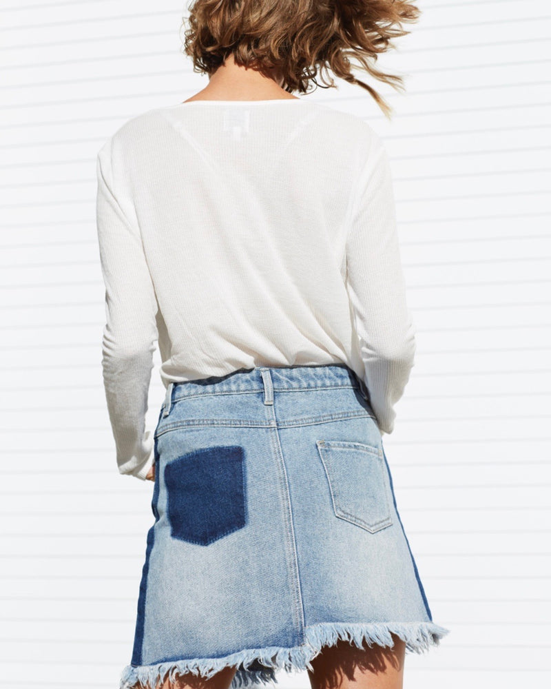 Final Sale - MINKPINK - Highlight Denim Mini Skirt