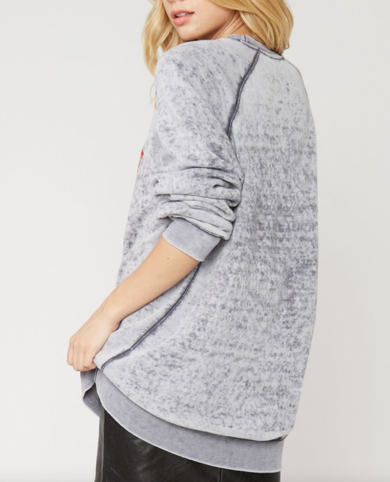 Sub_Urban Riot - No Sweat Burnout Wash Unisex Sweatshirt in Slate Grey ...