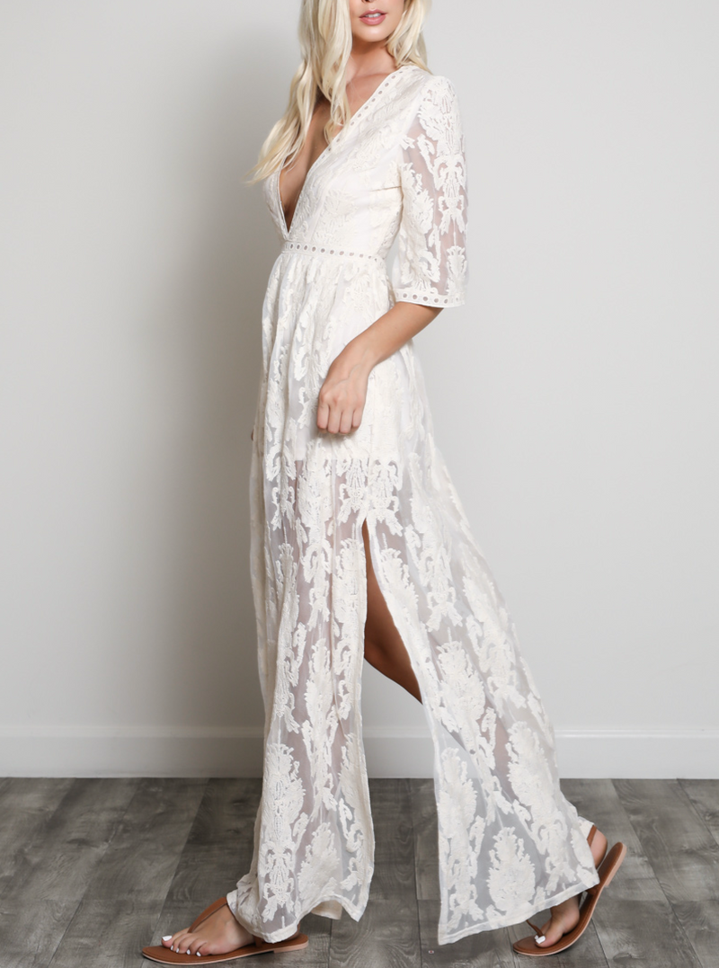 As You Wish Embroidered Maxi Dress in More Colors