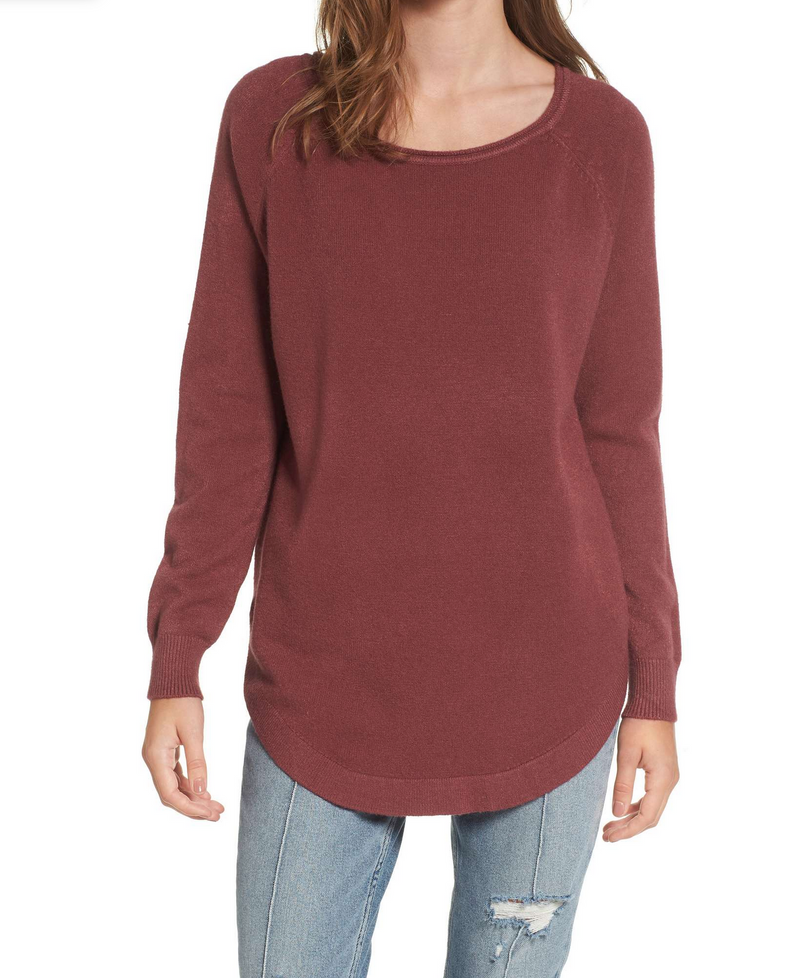 Dreamers - Shirttail Hem Sweater in More Colors