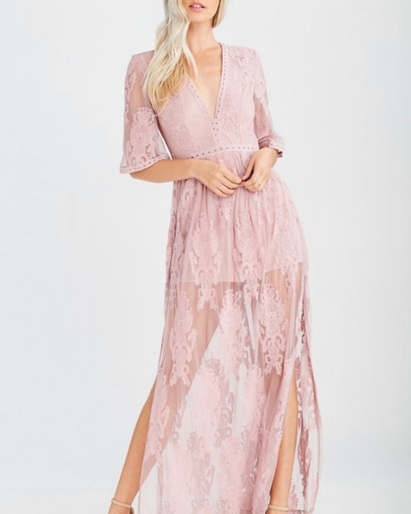 As You Wish Embroidered Maxi Dress in More Colors