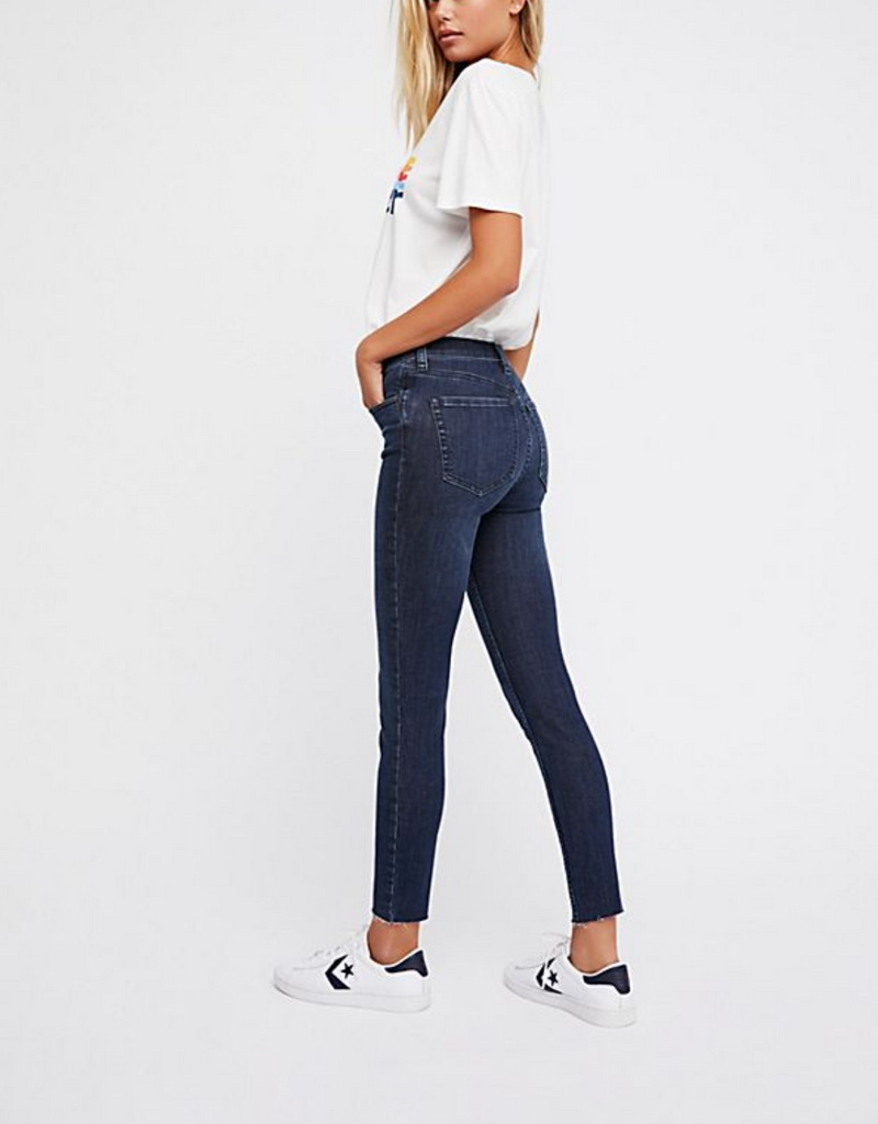 Free People - Reagan Button Front Jeans in Sky