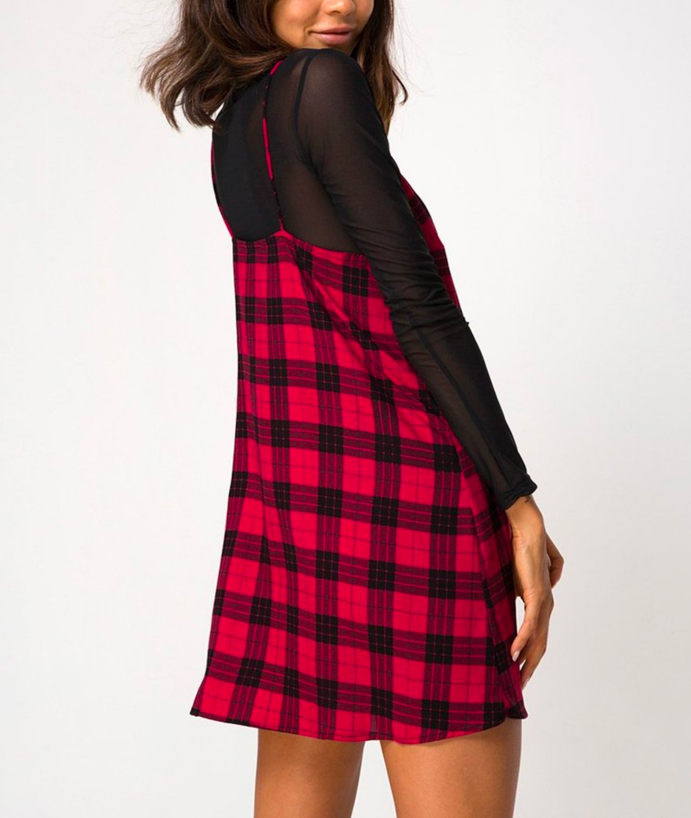 Motel Rocks Sanna Slip Dress in Winter Plaid Red Black – Shop Hearts