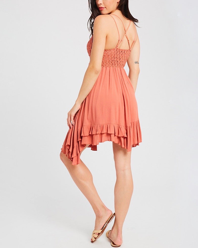 Speechless Scalloped Lace Bralette Mini Dress in More Colors â Shop Hearts