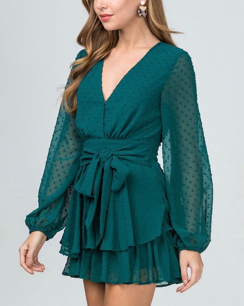 sachin and babi light blue dress Kitsune Maxi Dress - One Shoulder Cut Out Dress in Emerald Green