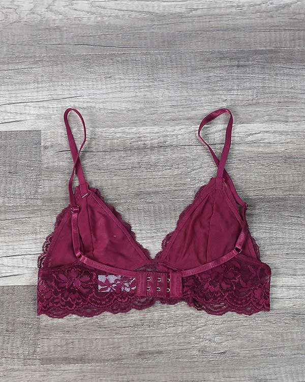 Triangle Lace Bralette in More Colors
