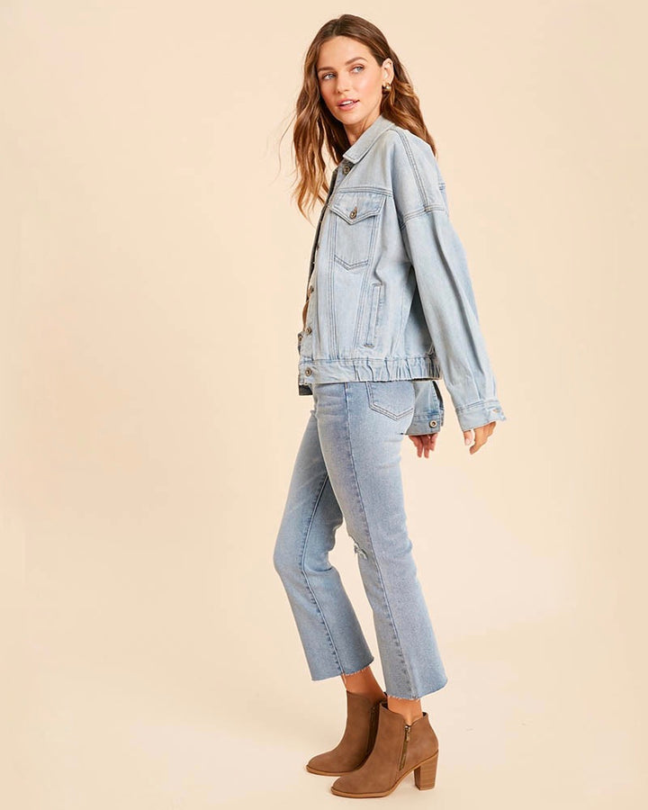 Premium Wash Cotton Denim Jacket in More Colors