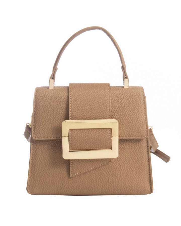 Want It Formal Missy Mini Cross Body Purse in Beige