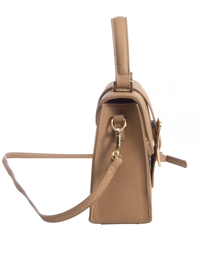 Want It Formal Missy Mini Cross Body Purse in Beige