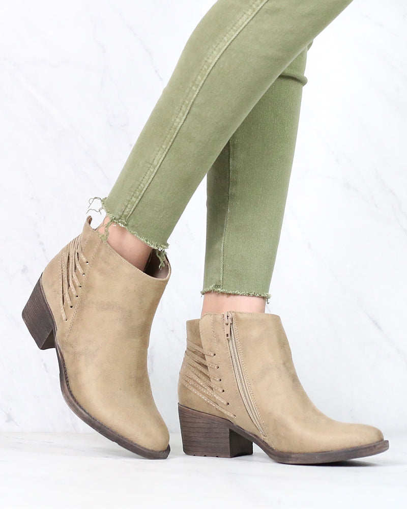 Very Volatile - Merrick Lace Back Booties in More Colors