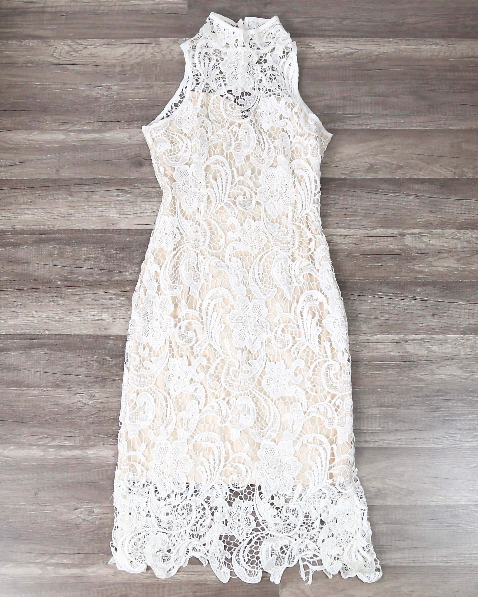 Lioness - Loves Divine Midi Lace Overlay Midi Dress - White – Shop Hearts