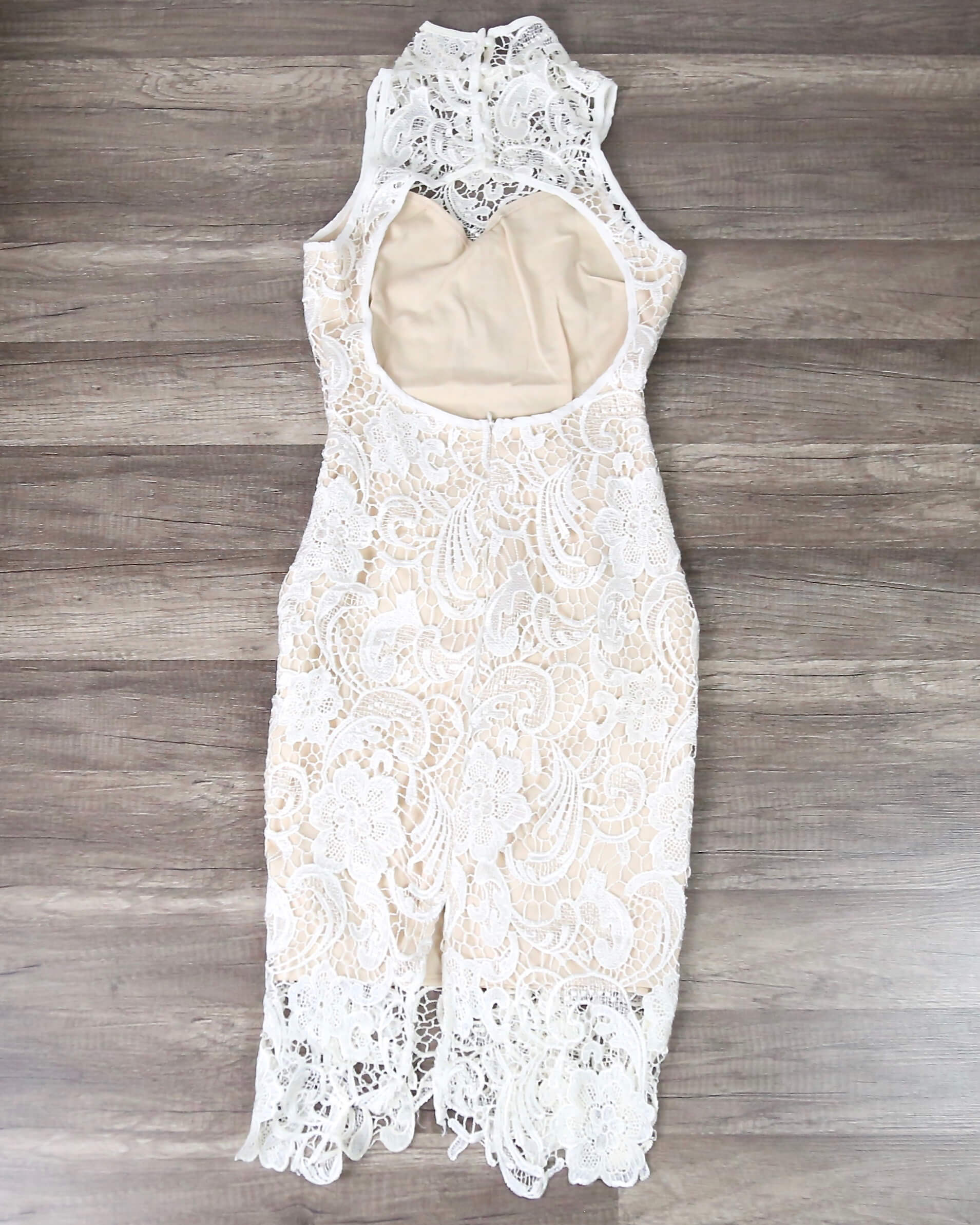 Lioness - Loves Divine Midi Lace Overlay Midi Dress - White – Shop Hearts
