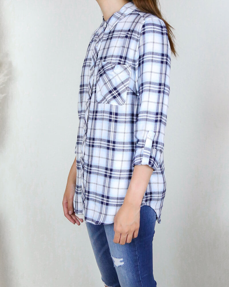 Working at the Rails Button Up Plaid Shirt in More Colors