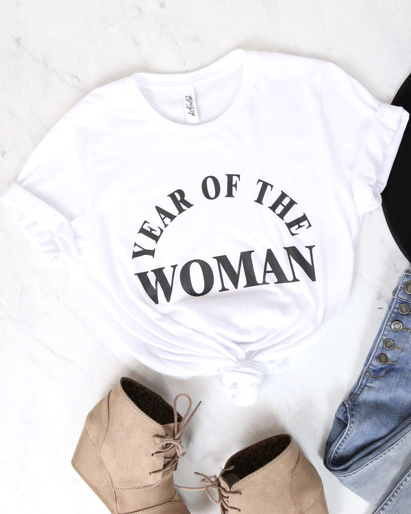 Distracted - Year Of The Woman Graphic Tee - White