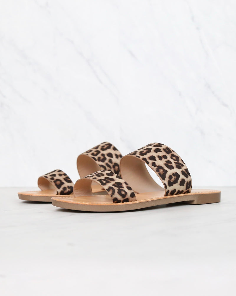 Harmony Double Strap Cheetah Animal Print Sandals