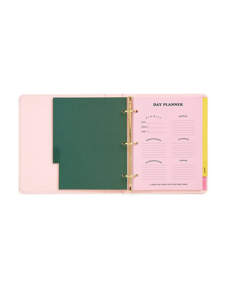 A5 Notebook Binder / Roomy A5 Leather Binder / Half page Mini Binder / –  Luscious Leather NYC