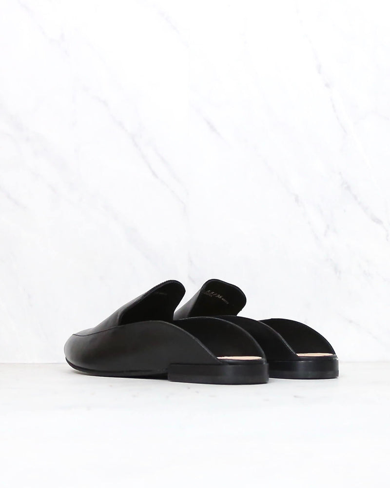 Chinese Laundry x Kristin Cavallari - Capri Black Leather Loafer Slides