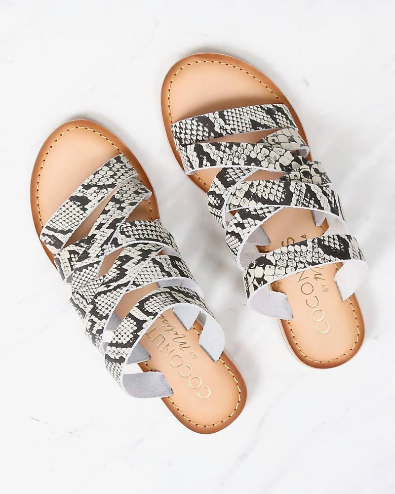 COCONUTS By Matisse - Ladylike Sandals in White Snake