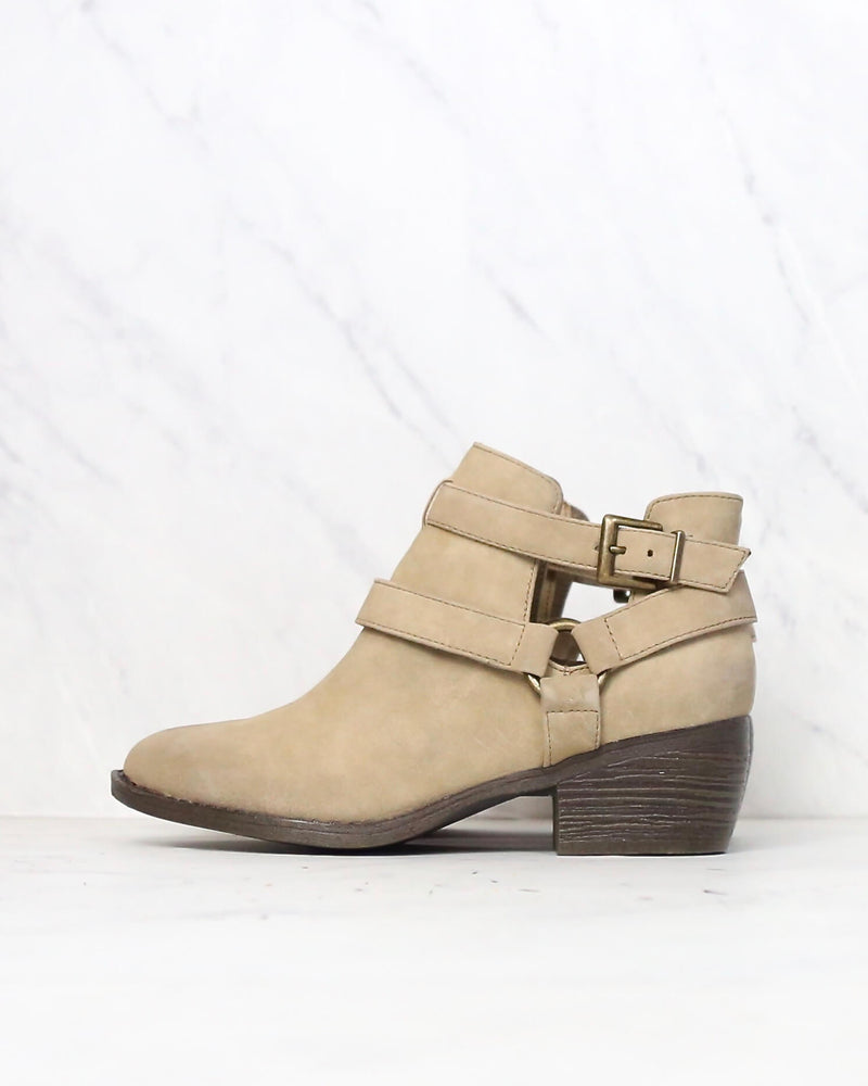 BC Footwear Communal Cut Out Ankle Booties in More Colors