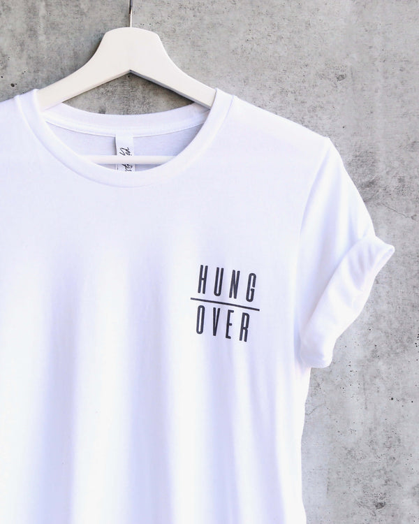 Distracted - Hung Over Unisex T-Shirt in White