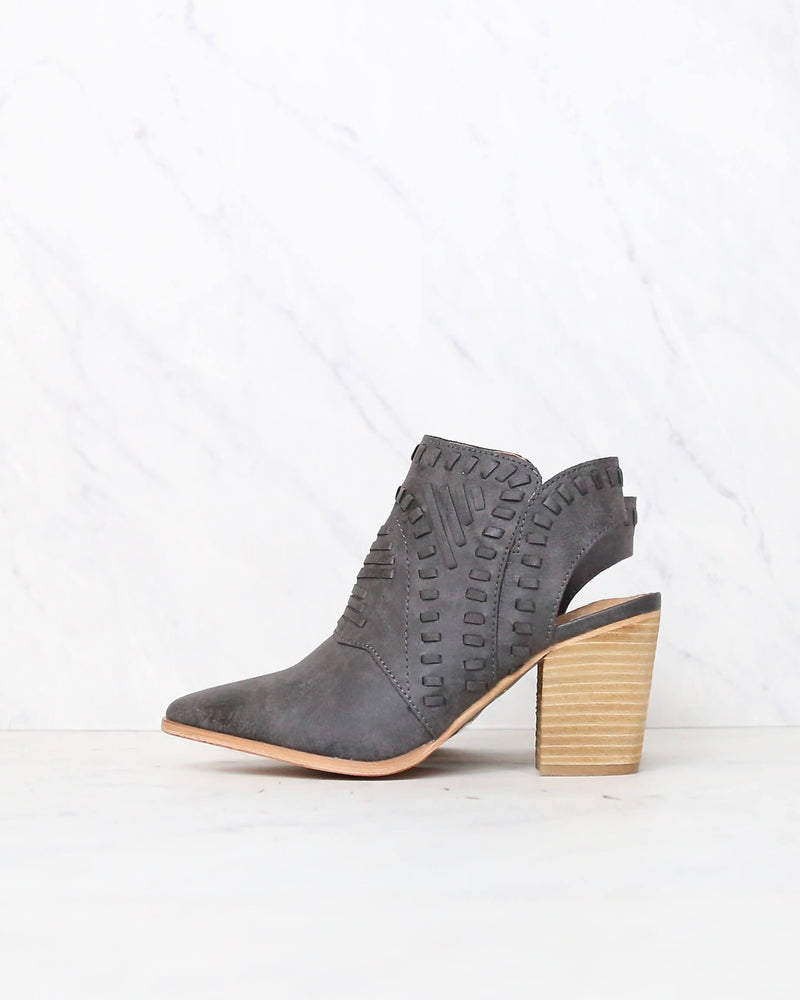 Mi iM - Emily | Patterned Pointed Cowboy Boot - Black