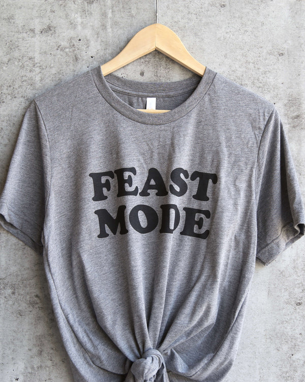 Distracted - Feast Mode Unisex Triblend in Grey/Black