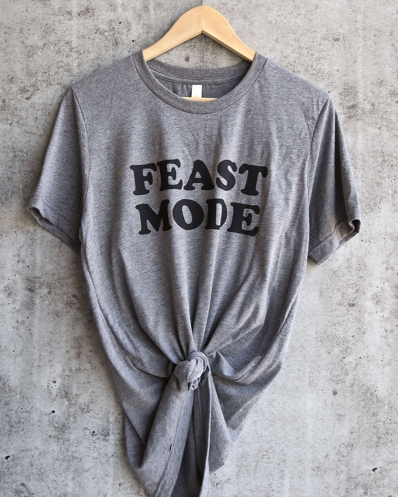 Distracted - Feast Mode Unisex Triblend in Grey/Black