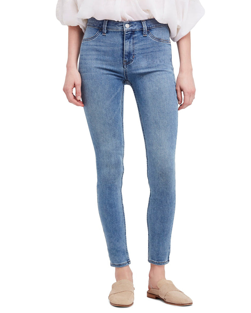 We The Free by Free People - Long and Lean High Waist Denim Leggings in Light Wash