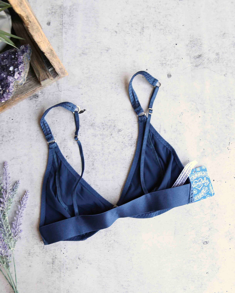 Free People - Can't Stop Me Soft Bra in Navy