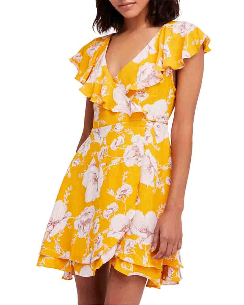 free people yellow dress Sierrabru on LTK It features a fully lined interior with adjustable slip straps and a back self Free People Struttin' Bubble Mini