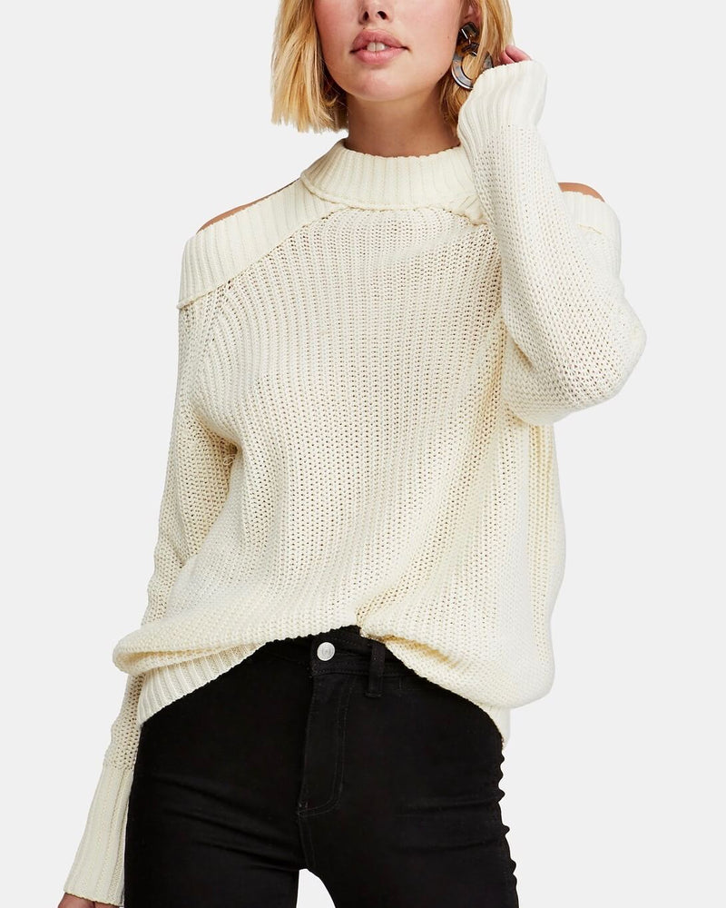 Free People - Half Moon Bay Pullover Sweater - Ivory