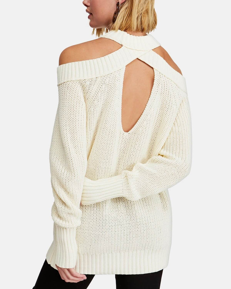 Free People - Half Moon Bay Pullover Sweater - Ivory