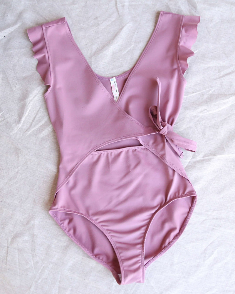 Free People - Movement Streamline Bodysuit in Frosted Berry
