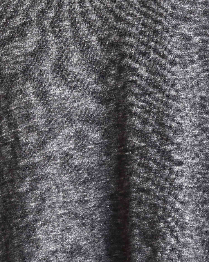 Free People - We The Free - Cloud 9 Frayed Hem Knit Tee in Carbon Charcoal